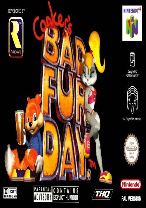 n64 conkers bad fur day rom