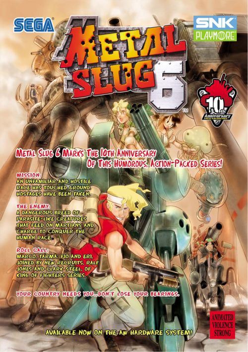 Metal Slug 6 Rom Telechargement Gratuit Pour Mame Gamulator