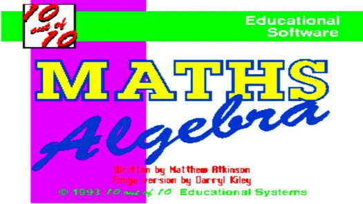 10 Out Of 10 - Maths Algebra_Disk2