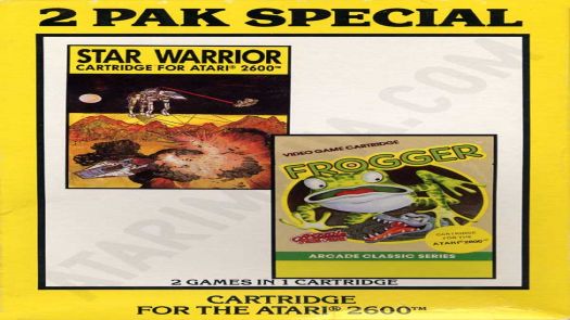  2 Pak Special Yellow - Star Warrior,Frogger (1990) (HES) (PAL)