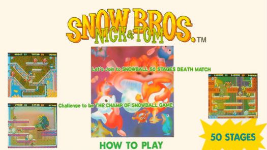 Snow Bros. - Nick & Tom (Dooyong license)