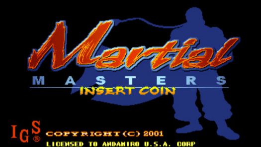 Martial Masters (ver. 104, 102, 102US)