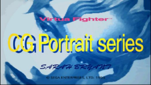 Virtua Fighter CG Portrait Series Volume 1 Sarah Bryant (J)
